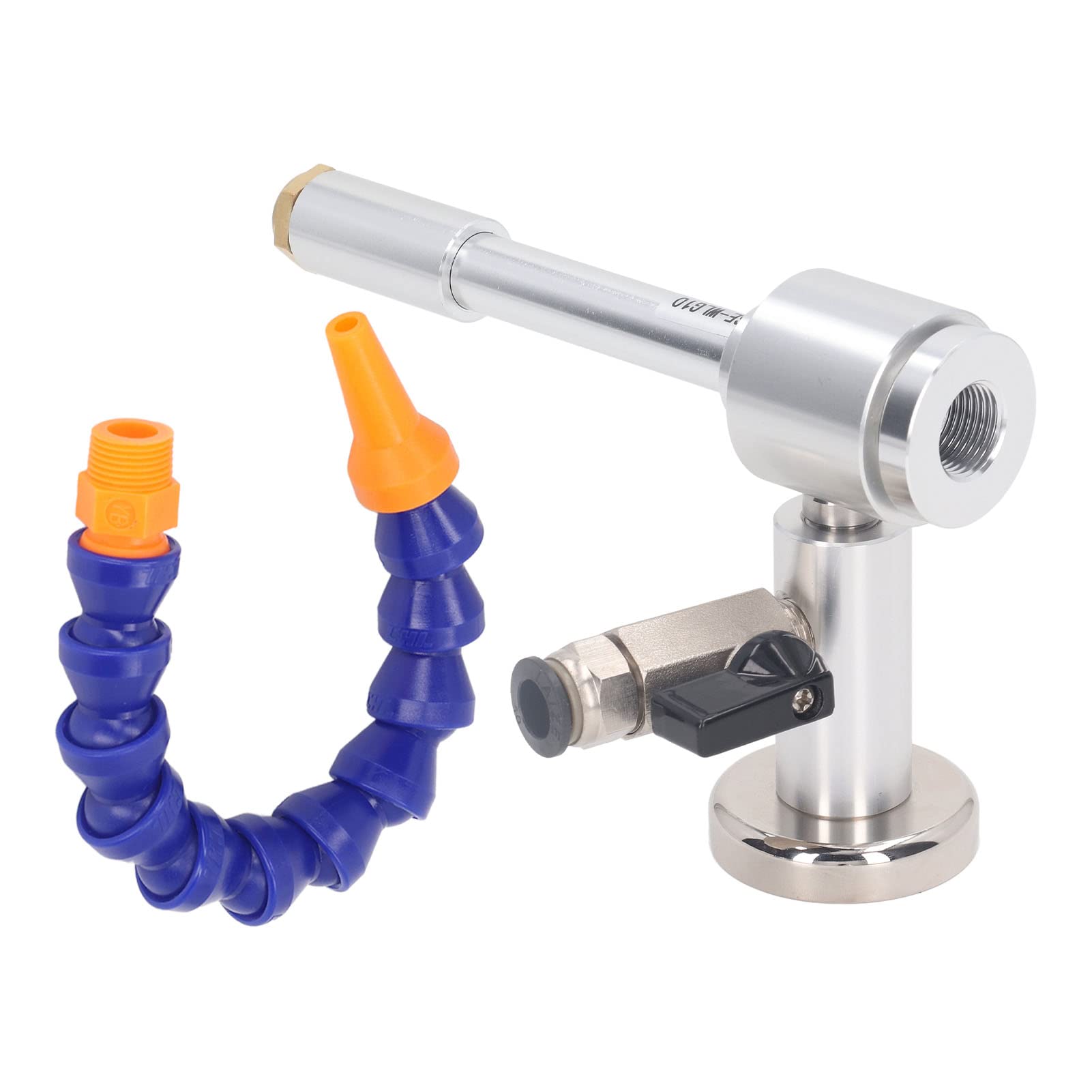 Pistola de Enfriamiento de Tubo Soplador de Aire Frío Enfriador de Aire Industrial Aleación de Aluminio de 7 Barras con Tubo Flexible para Soldadura de Metal Plástico