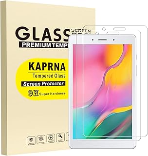 KAPRNA Compatible with Samsung Galaxy Tab A 8.0 (2019) SM-T290 Screen Protector [9H Hardness], Tempered Glass Film for Samsung Galaxy Tab A 8.0 (2019) SM-T295 (High Definition)-2pack