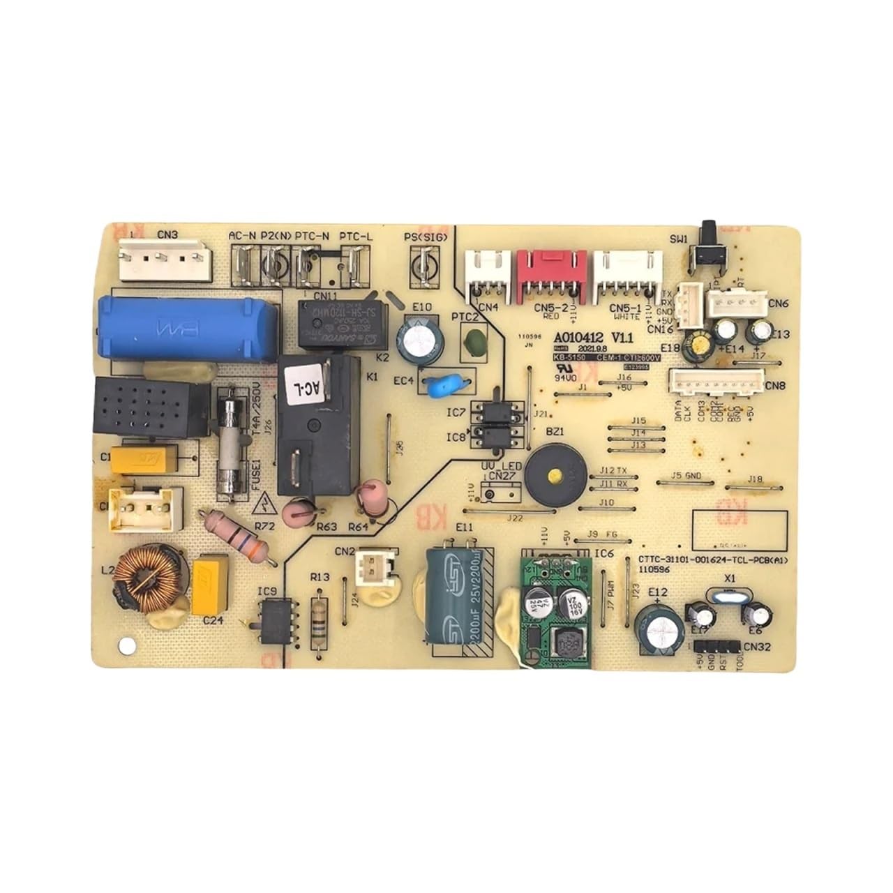 Zmtmyonpu One Color Compatible For Tcl，Air Conditioning Board A010412 V1.1 Mainboard Part