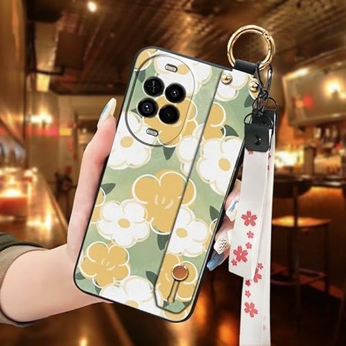 Phone Case Compatible with Huawei Nova14 Lite/Vitality Edition, Protective Soft case Anti-knock Design Waterproof Wrist Strap Fl