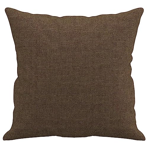 Coussins décoratifs marron 40x40 cm lot de 2 avec inserts - 5
