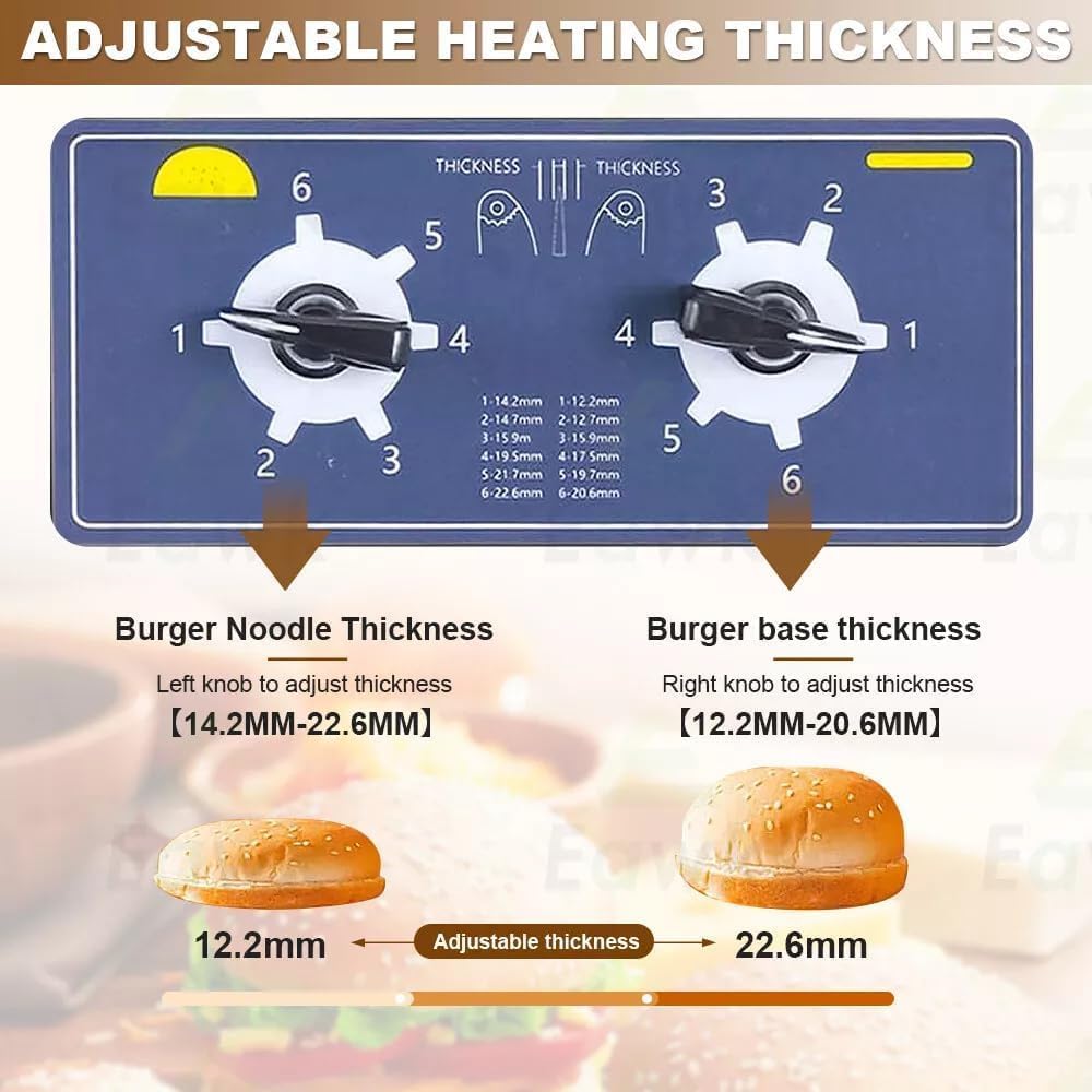 Automatic Hamburger Toaster BurgerHeater Vertical Burger Heating Machine 2KW 110V (110V)