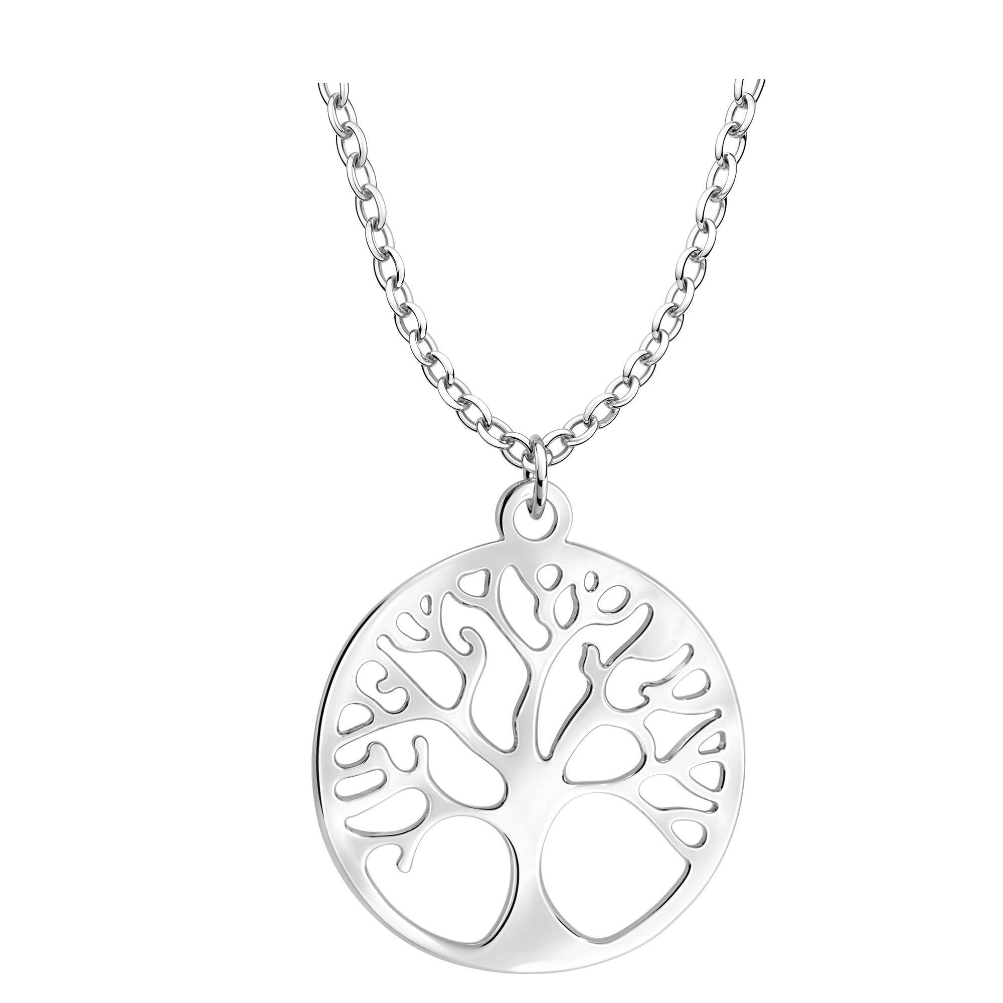 Sofia Milani - Collana da Donna in Argento 925 - Ciondolo ad Cerchio di Alberi