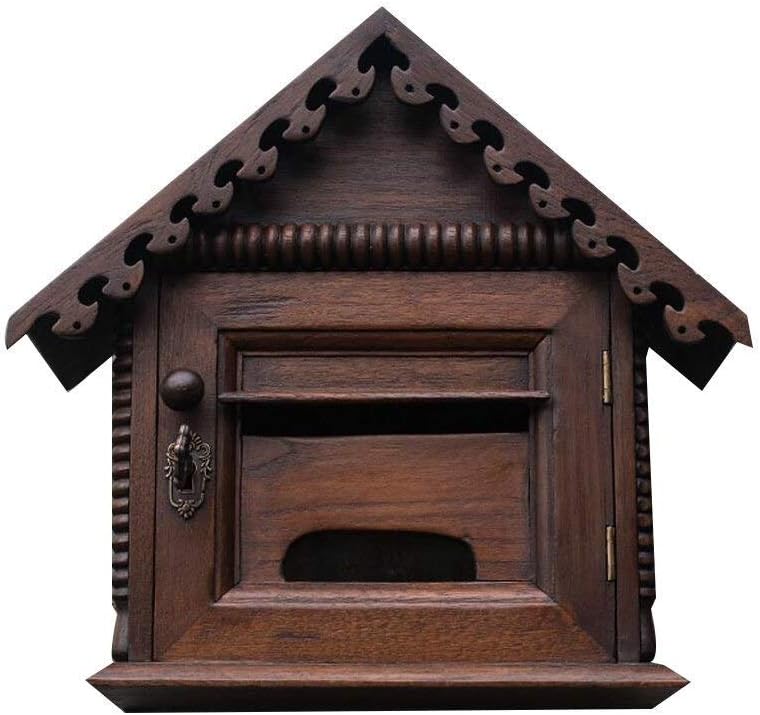 HBJWOV Delivery Drop Box - Fits Medium Parcels & Small Packages - Vertical Wall Mount or Freestanding - Rust & Weather Proof - Home, Business, Office Mailbox