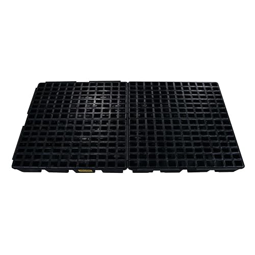 Miniatura 20 de Eagle Plataforma modular para derrames de un tambor, 26.25"x26"x6.5", sumidero de 15 galones, bandeja de contención de capacidad de carga de 2,000