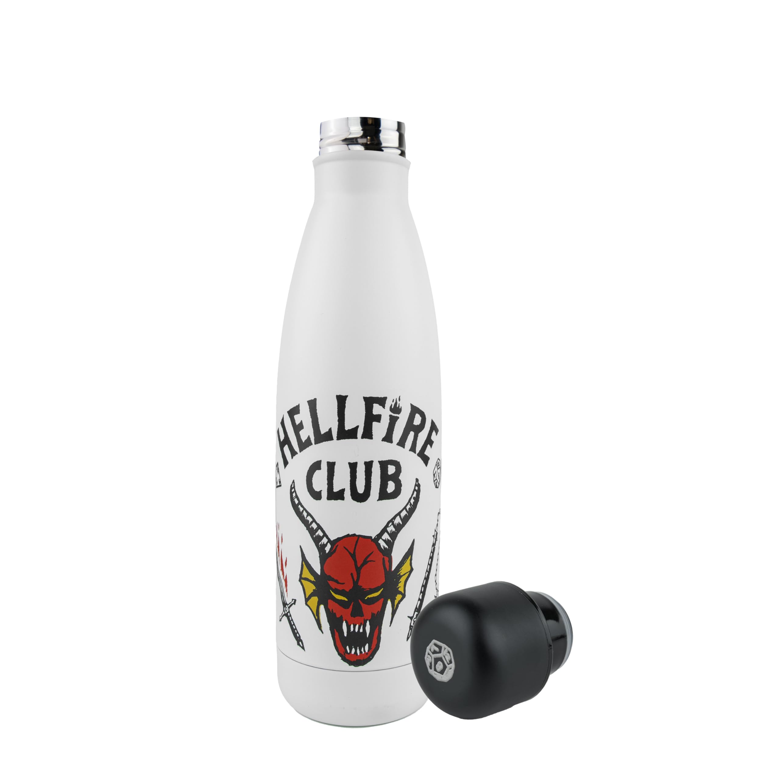 Cinereplicas Red Stranger Things Hellfire Club Insulated Water Bottle - 500Ml - Officially Licensed