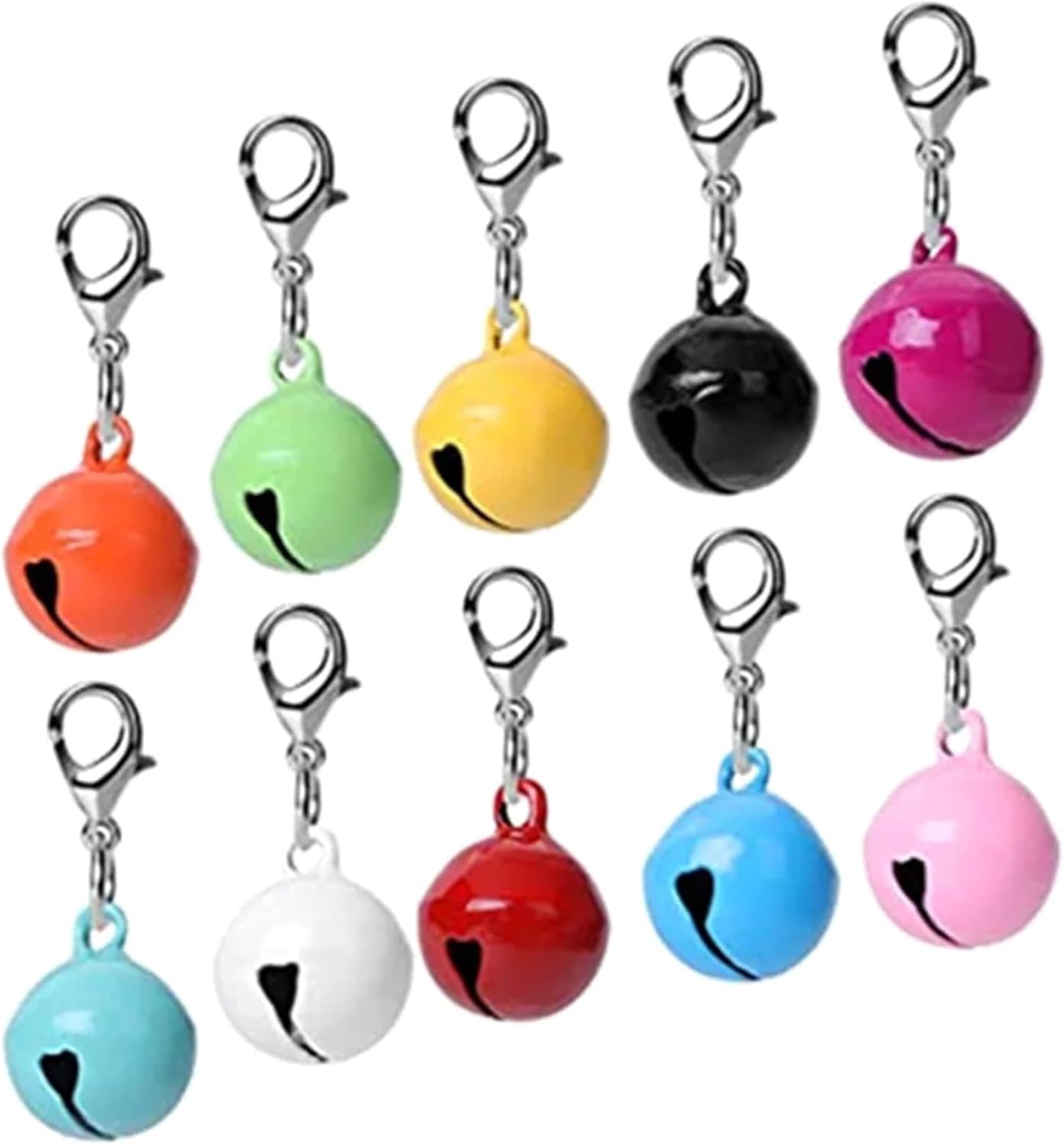 Dog Bells to Go Outside 20 Pcs Pet Collar Accessories Cat Supplies Metal Hanging Bells Loud Sound Small Bell Pet Products