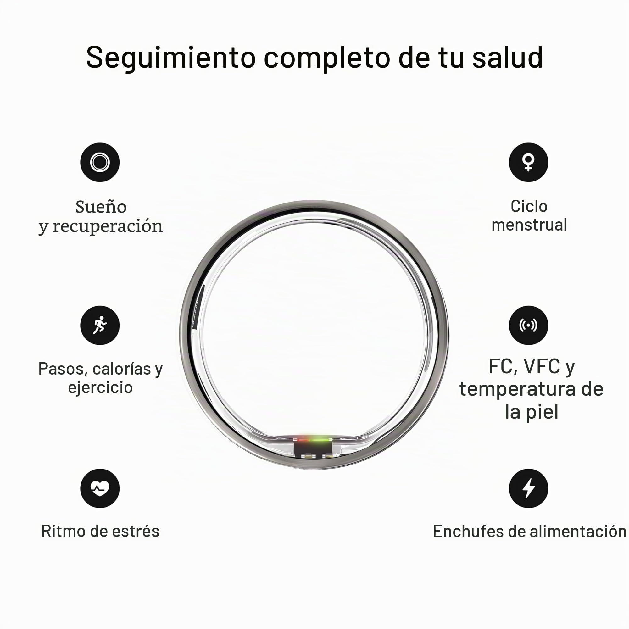 ULTRAHUMAN Ring Air: Rastreador de sueño y Actividad física, Anillo Inteligente para Mujeres y Hombres, Sin Tarifa de aplicación para Funciones estándar