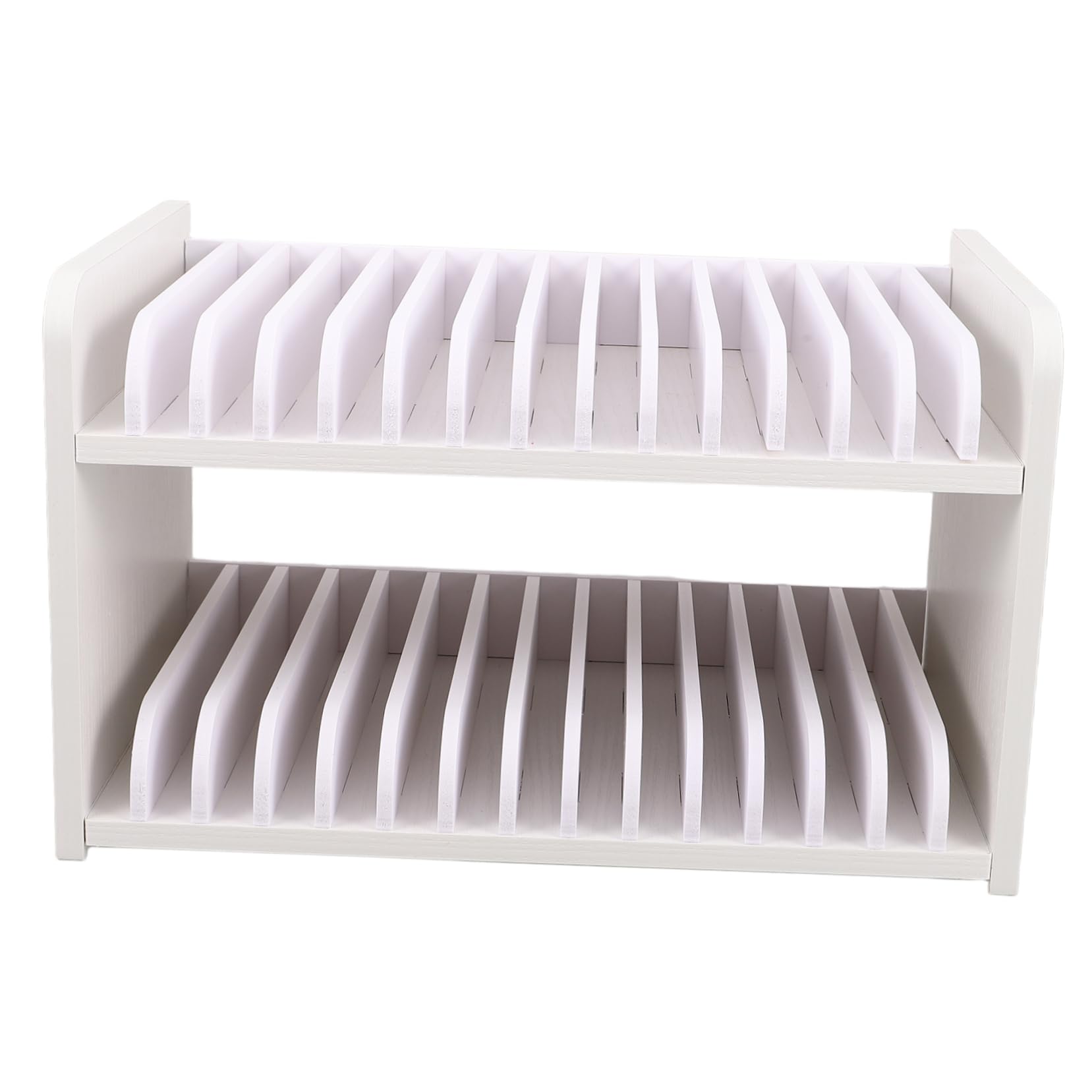 Organizer Da Scrivania Per Cellulari Supporto Cellulare Due Strati Scaffale Multi Scomparti Per Ufficio e Aula Porta Cellulare Pratico e Funzionale