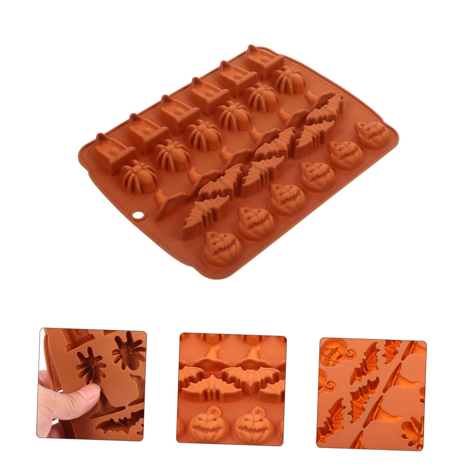 Alipis 5 Pièces Moule De Crâne Moules De Bricolage D'Halloween Moules À Biscuits D'Halloween Cupcake Cookie Shaper À Muffins D'Halloween Accessoires De Cuisson D'Halloween