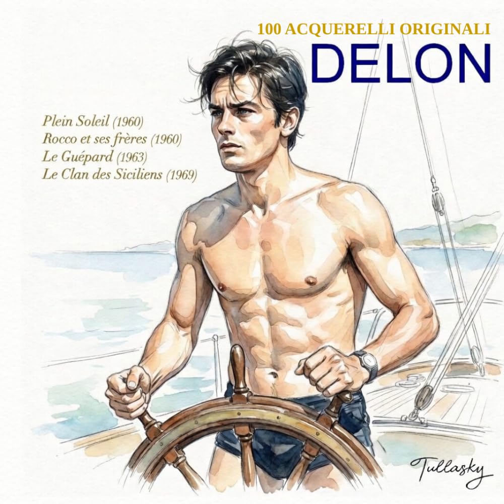 Alain Delon 100 acquerelli livre d'art sur l'icône du cinéma