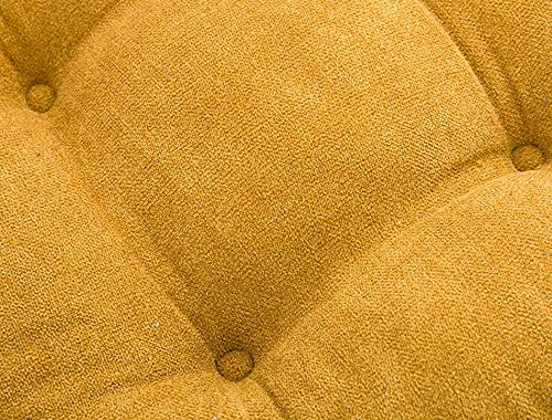 2 Pack Chair Cushions For Dining Chairs With Ties Thick Soft Non Slip Seat Cushions Washable Tatami Square Comfortable Tufted Chair Pads,18" X 18" (Orange) #TOP7