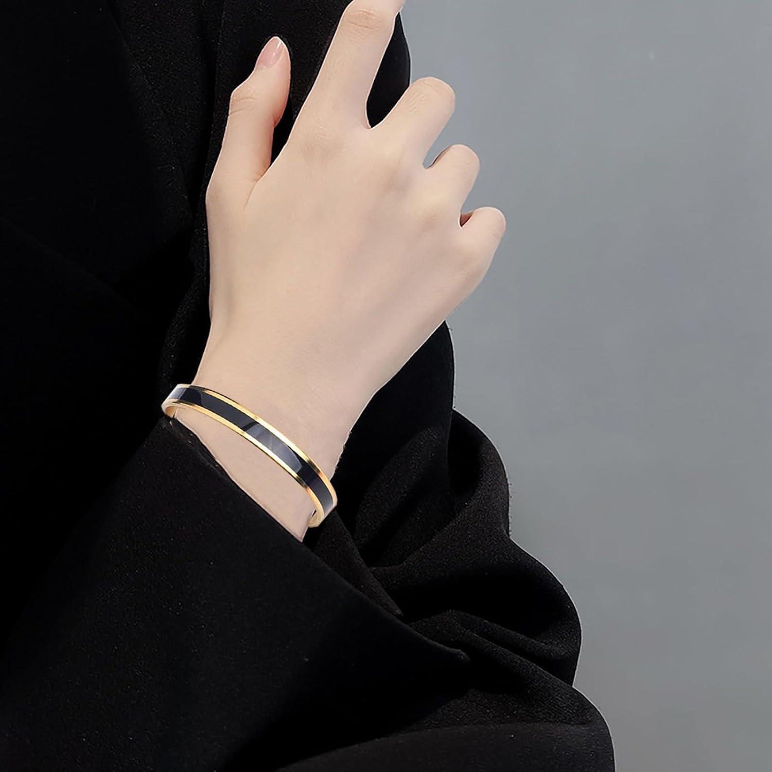 Angyape Remember Who The F You Are Motivational Color Bangle, Stainless Steel Inspirational Cuff Bracelets with Hidden Message Engraved Bracelet Jewelry Gift for Women Sisters Friends - Image 2