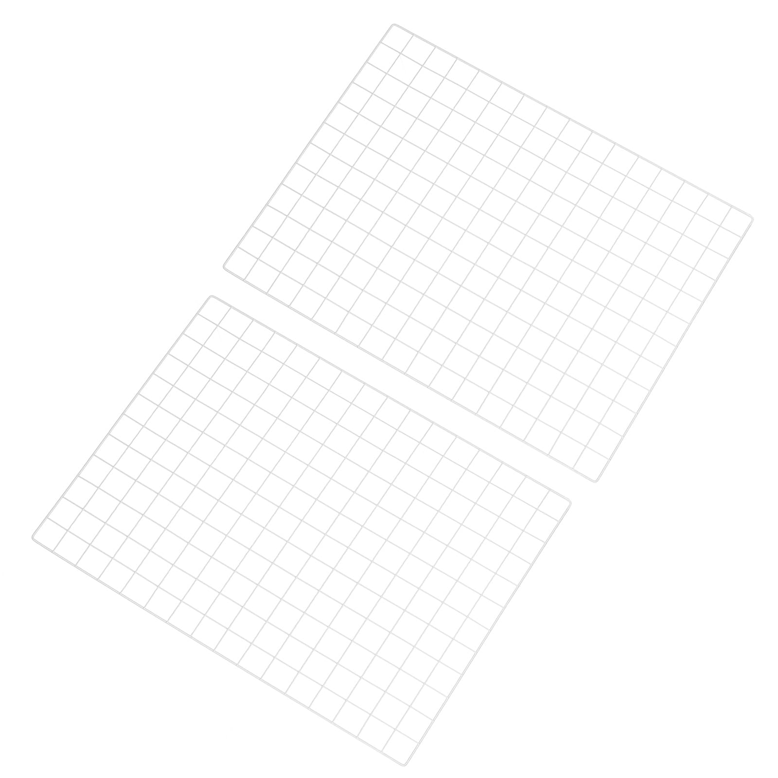 PATIKIL 80x60cm Wire Grid Panel, 2 Pack Board Photo Pictures Memo Display Grid Panels Hanging Organizer Wall Decorative Panel for Home Office Wedding, White