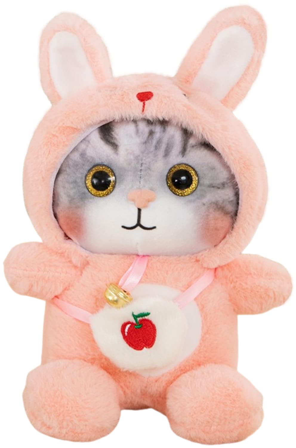 AKTRD Cat Plush Cats Stuffed Animals Cat Plushies Pink, 9.8" The Cat Plush Toy Cat Plush Pillow Cat Pillow Plush Cat Stuffed Toy Stuffed Cat Plush Cats Dolls Toy Cat