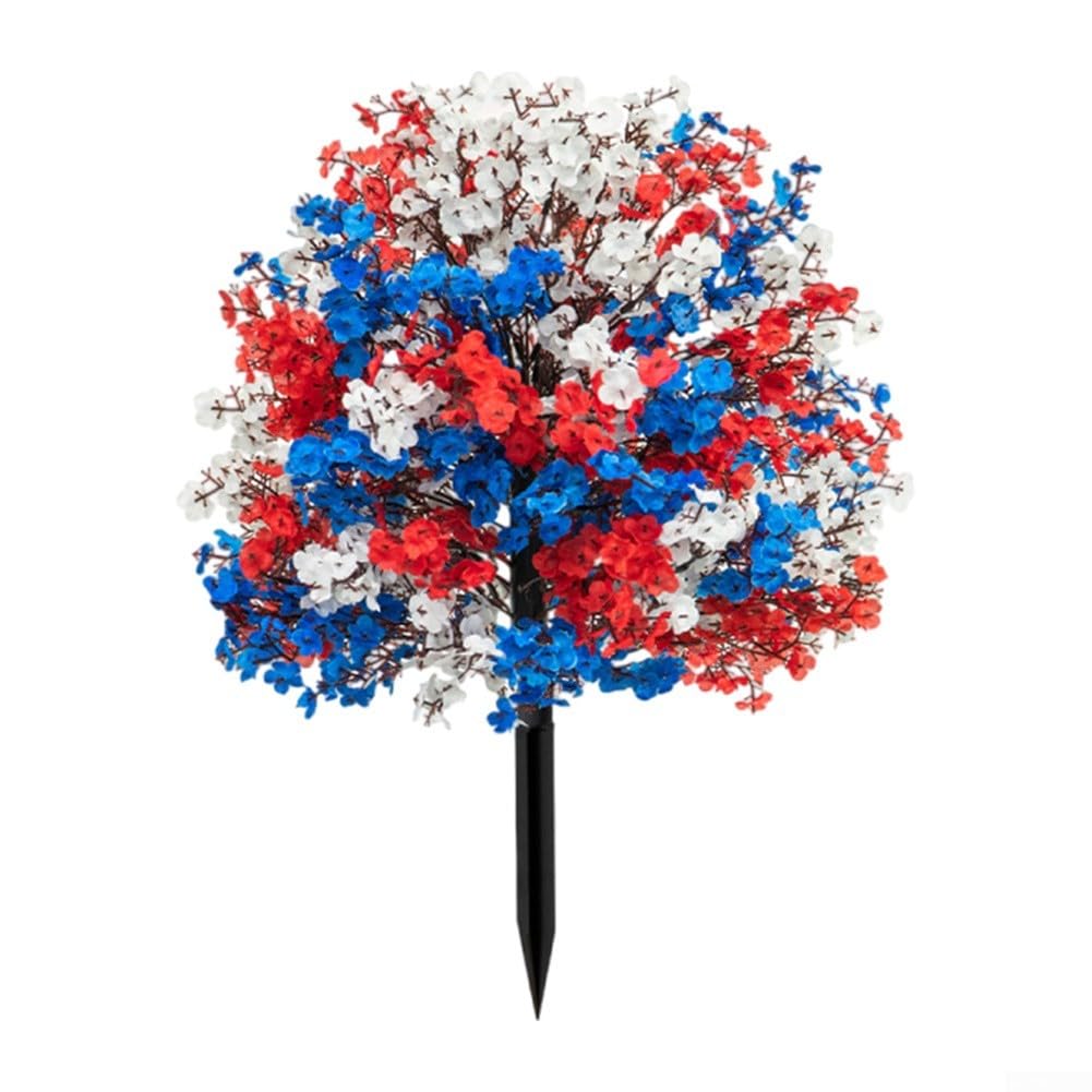 Fleurs artificielles Jour de l'Indépendance pour décoration porte d'entrée et porche