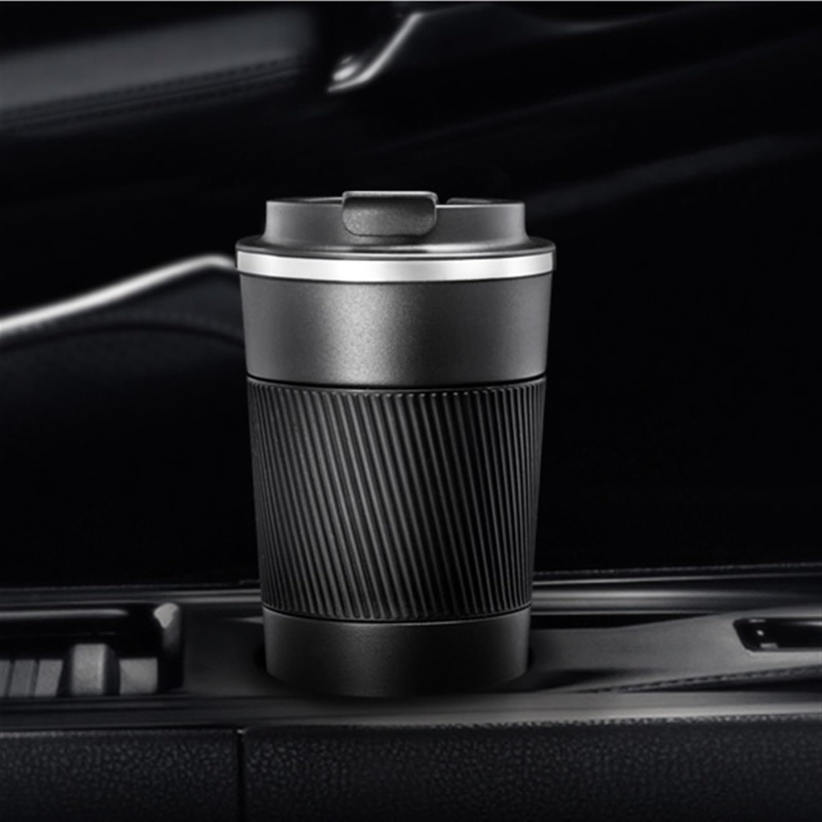 Isolierbecher Isolierte Wassertasse, Kaffeetasse, tragbar, isolierte Wassertasse, Edelstahl, Auto, tragbare Wassertasse(A)