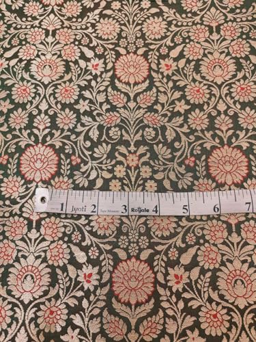 Brocart de soie King Khab tissu au mètre pour styliste et couturier - 6
