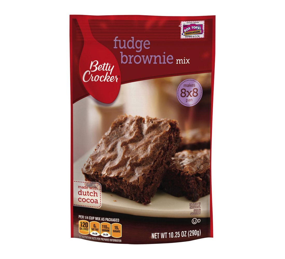 Betty Crocker Fudge Brownie Mix, 10.25ounce Pouches [Pack