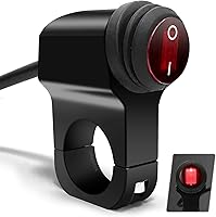 Vista 9 de Interruptor de luz ATV 12V, impermeable, de aleación de aluminio, para manillar de motocicleta, ATV, UTV - Compatible con manillares de 7/8" (22mm)