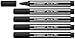 Produktbild STABILO - Premium-Filzstift mit dicker Keilspitze - Pen 68 MAX - 5er Pack - schwarz