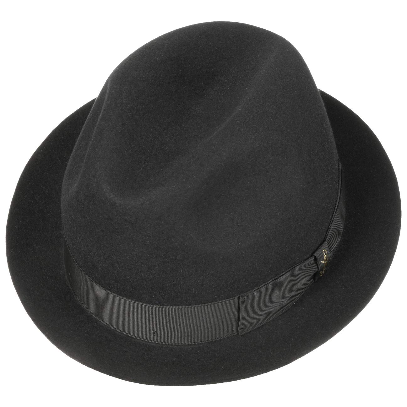 Borsalino Cappello Feltro Pelo Marengo Trilby Donna/Uomo - Made in Italy da Uomo di con Nastro Grosgrain Estate/Inverno Inverno