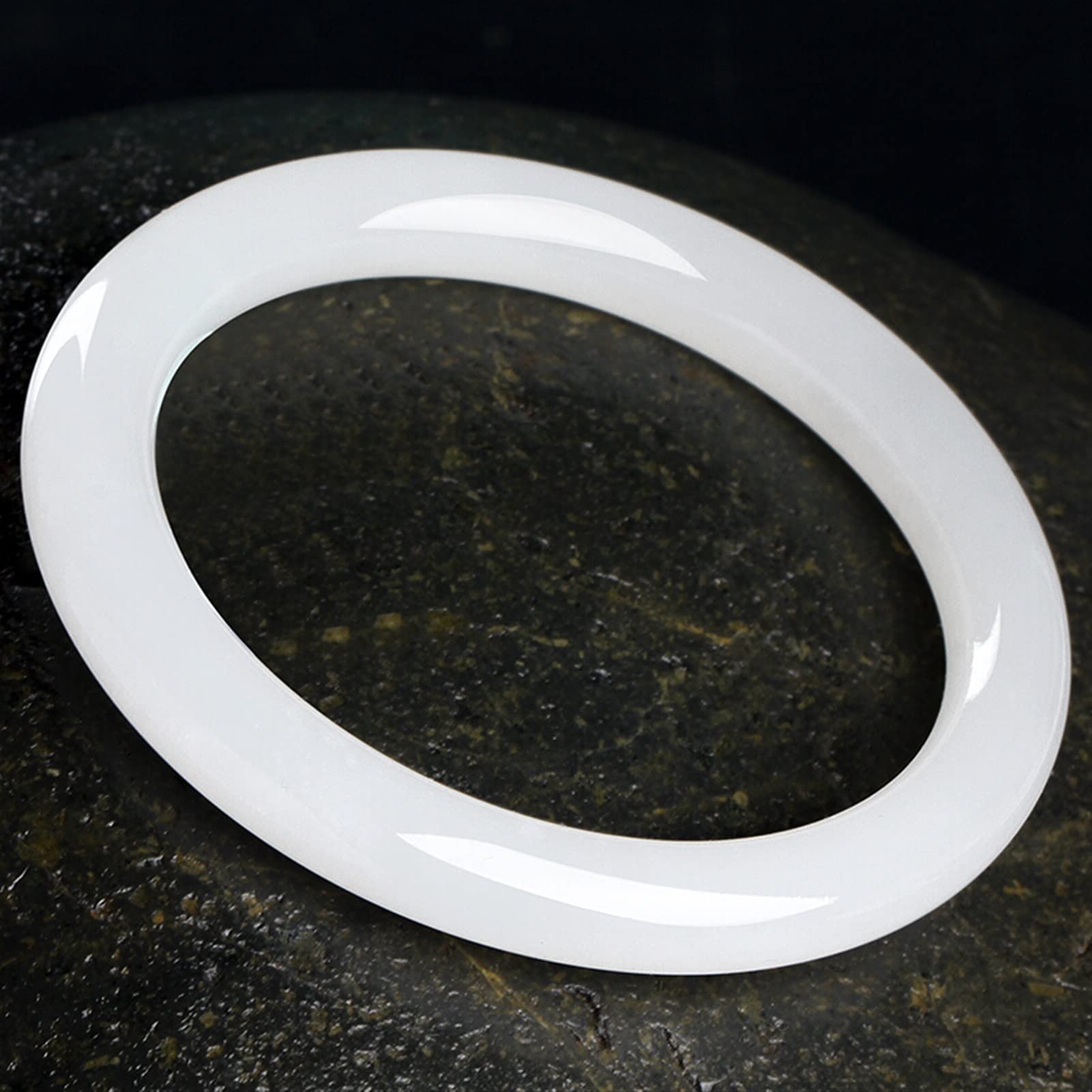 Bracciale Naturale Bracciale Bracciale Bracciale Gioielli Jadeite Regali di amuleto per Donne (Colore Gemma: 5860mm)