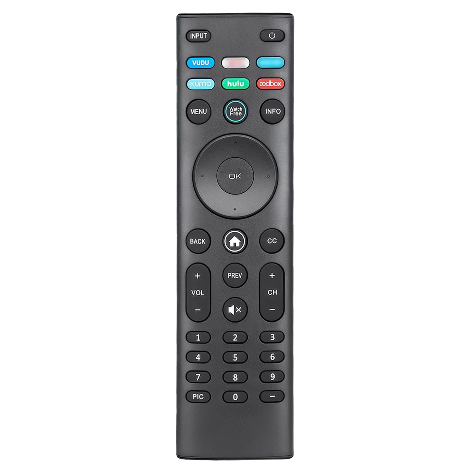 Universal Remote Control XRT140 for VIZIO Smart TV Remote Replacement XRT136 XRT260 XRT270 D/E/M/P/V/PX Series Smart TVs with 6 Shortcut Buttons-No