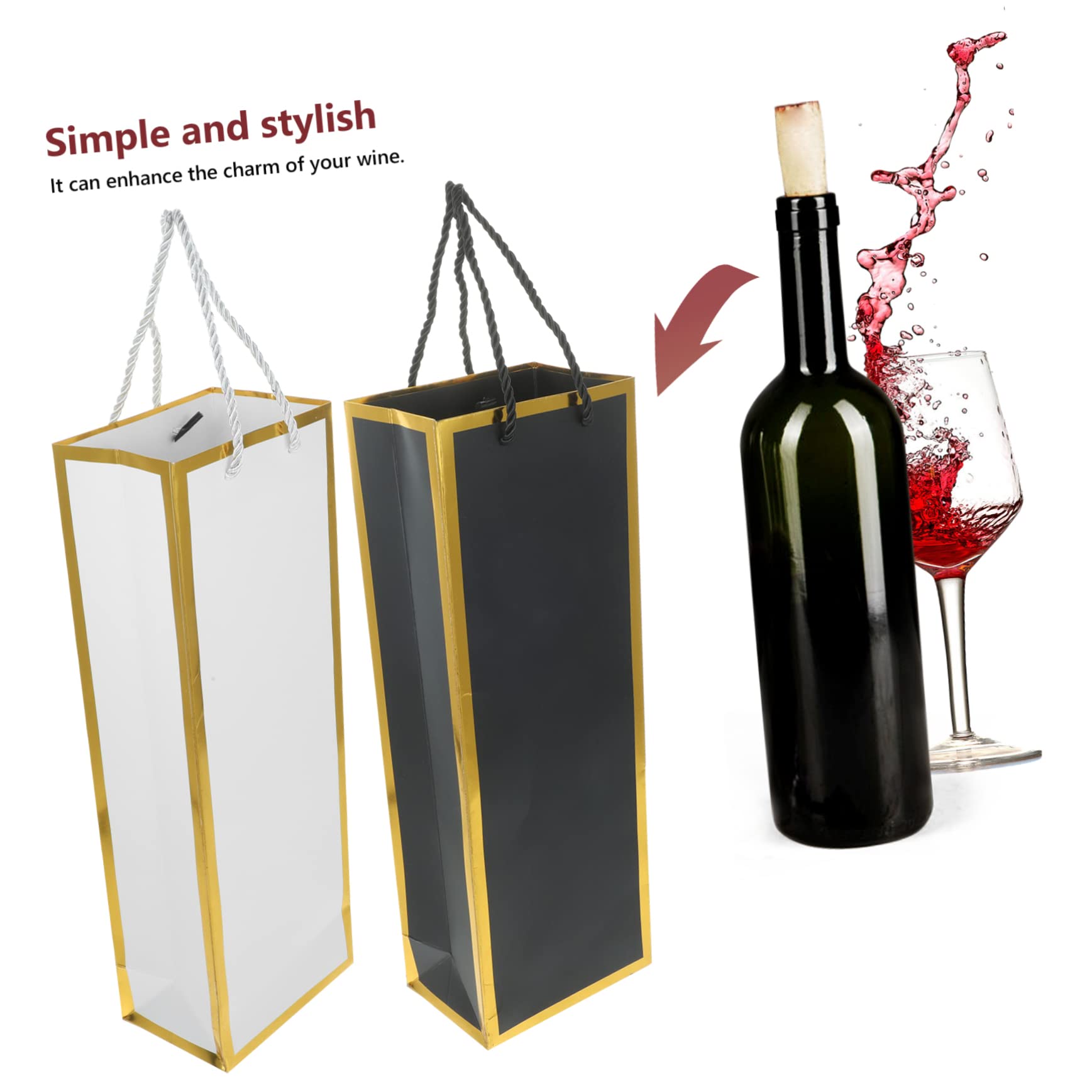 minkissy 12pièces Cadeau pour Bouteille de Vin Papier à Vin pour Offrir de Transport pour Bouteille pour Cadeau Raffiné
