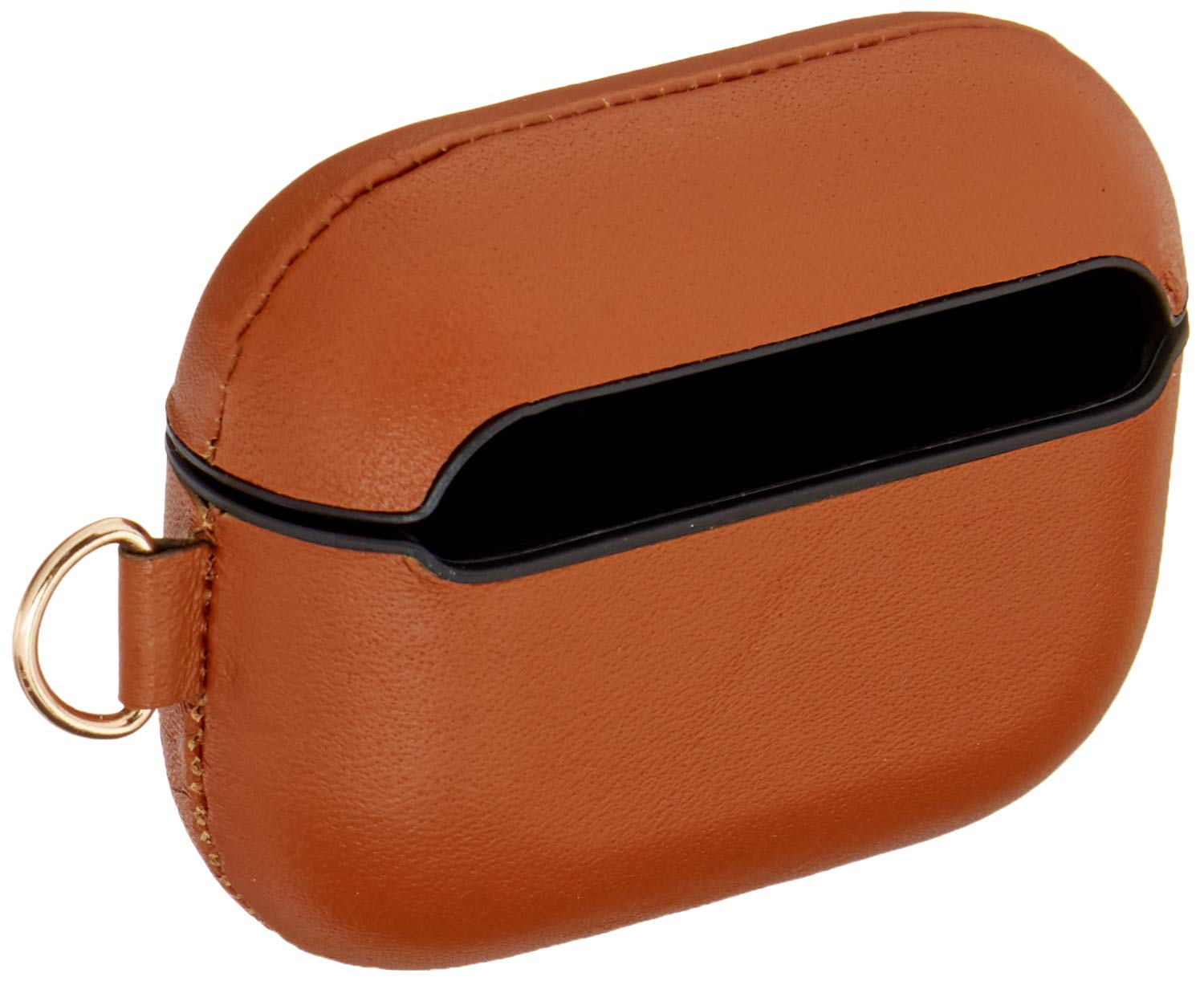 Genuine Leather Airpods Pro Case | Stylish & Protective Cover Compatible with Apple Airpods Pro (2019) | Keychain Compatible & Front LED Visible |