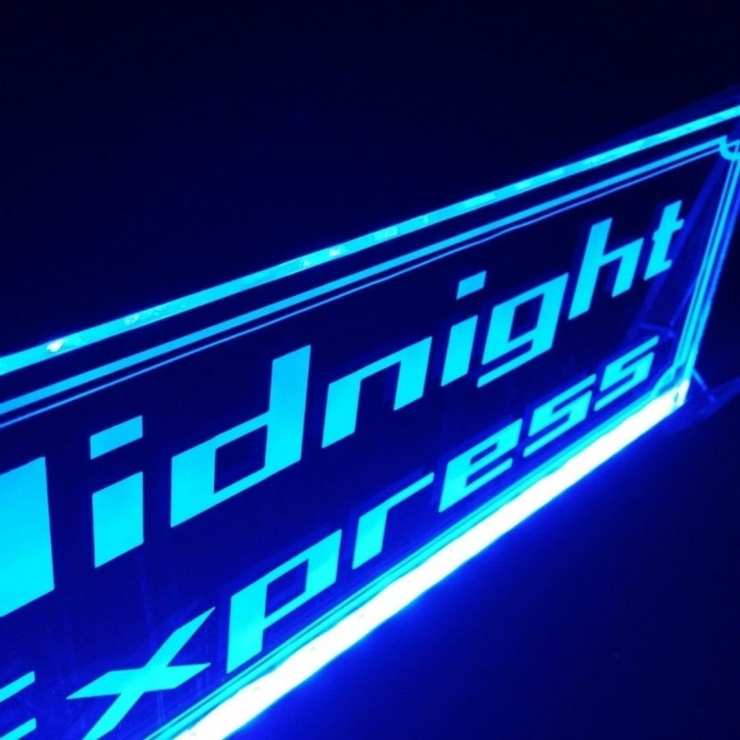 LEDアクリルプレート深夜特急 ミッドナイトエクスプレス 深夜