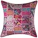 Stylo Culture Indio Algodón Bohemio Sofá Decorativo Silla Fundas de Cojines 60 x 60 Rosado Cojines para Cama 24 x 24 Cuadrantes Étnico Decoración del hogar 1 Pc