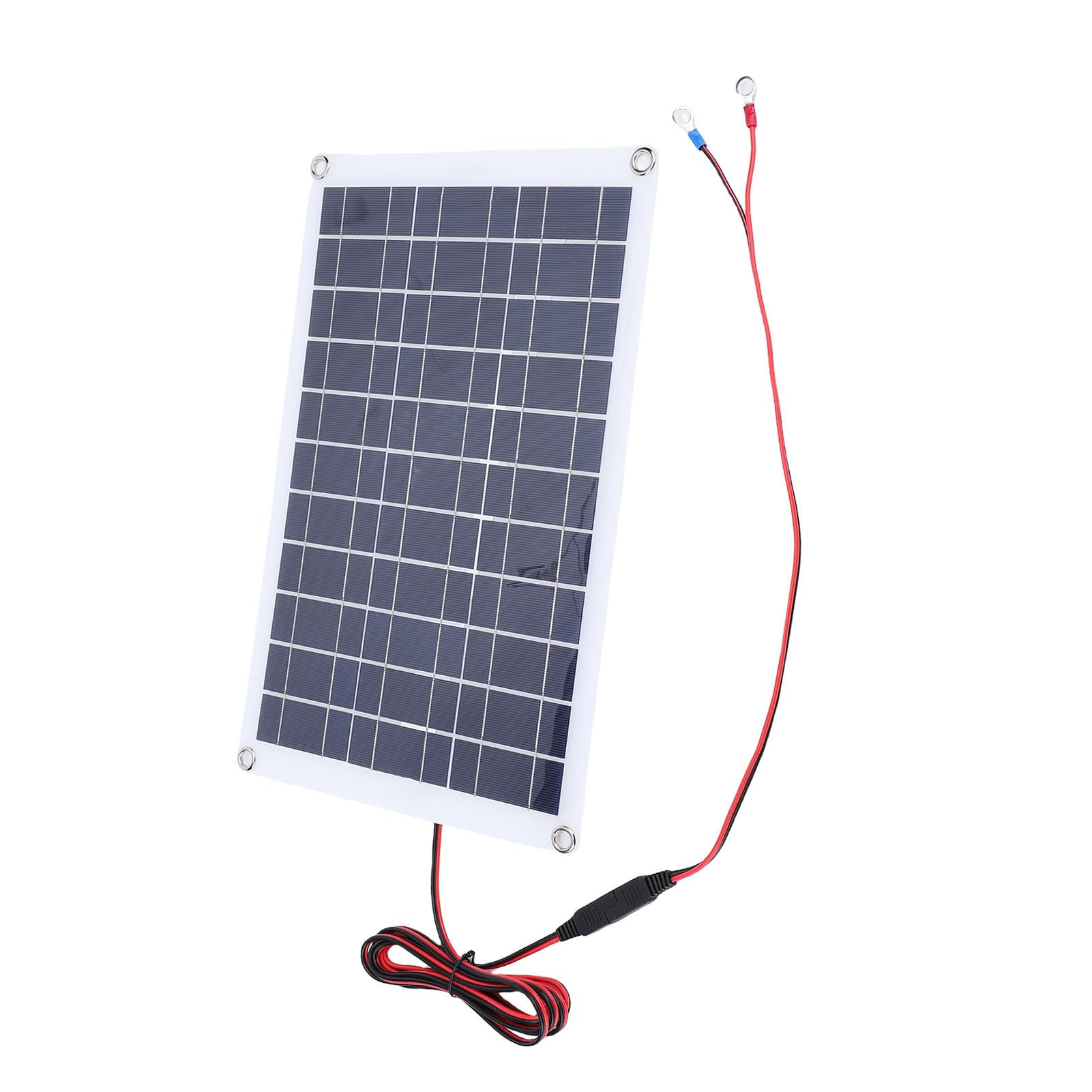 Kit de Panel Solar Monocristalino de 40 W, con Controlador de Carga Solar Controlador de Carga PWM para Coche, RV, Remolque, Camión, Bomba de Agua, Cerca Eléctrica