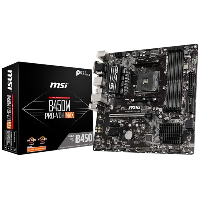 Buy MSI B450M Pro-Vdh Max Gaming Fullat Motherboard Ddr4 at Rs. 6599
