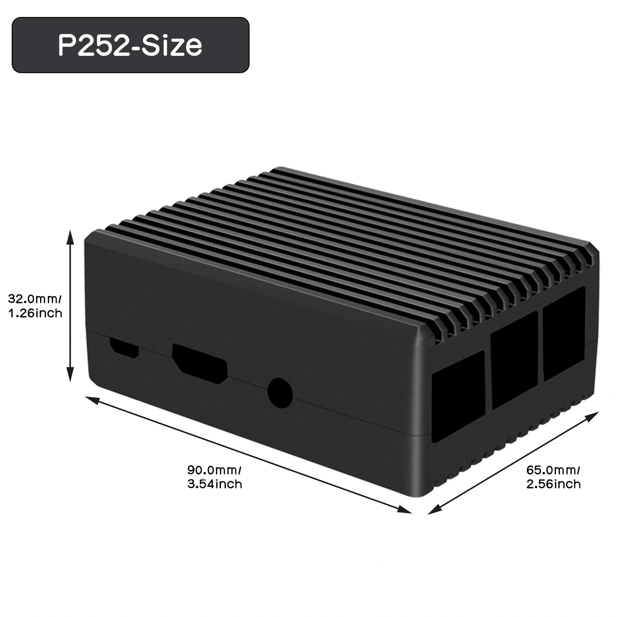 Amazon.co.jp: Geekworm Raspberry Pi 3 B+/3B ケース P252 受動冷却