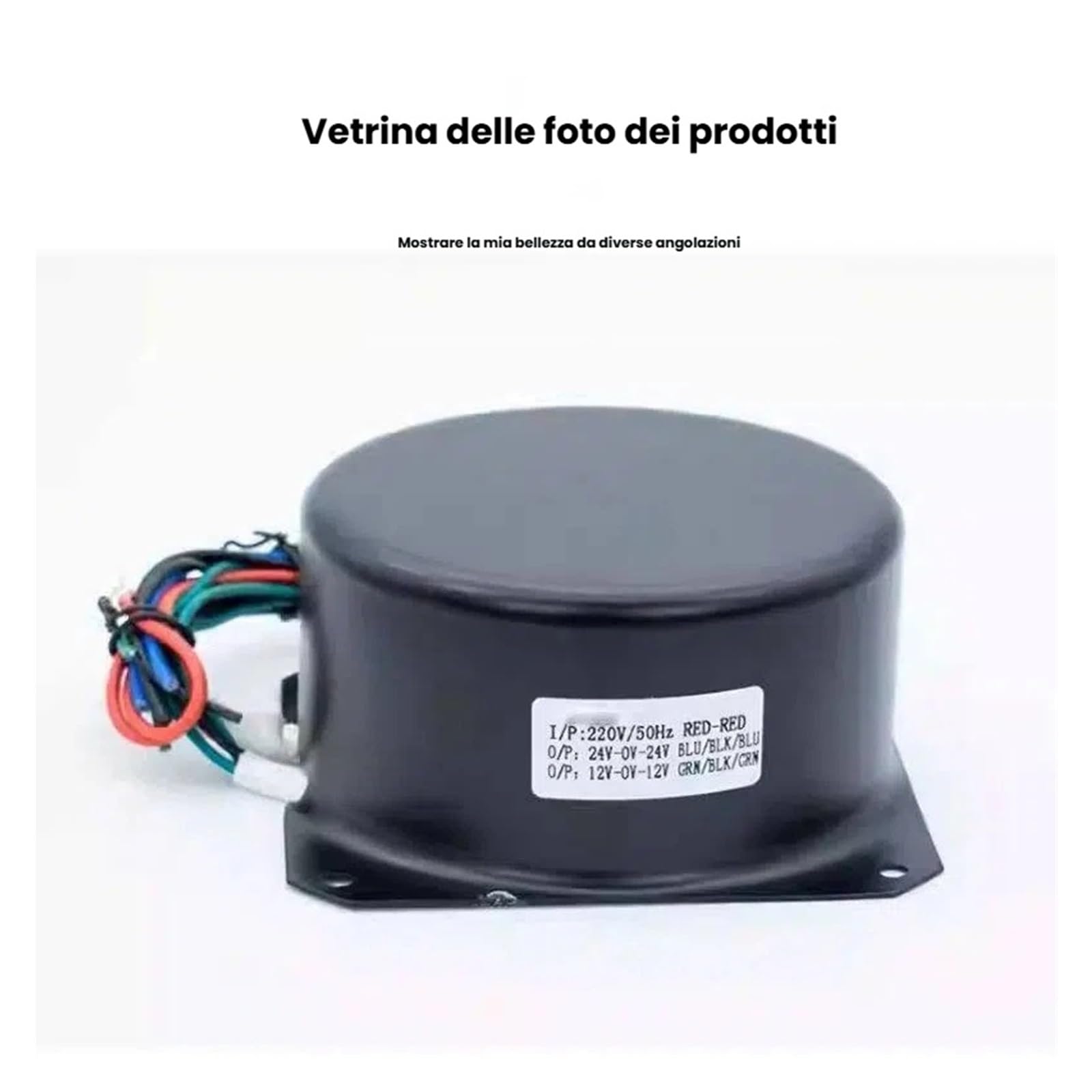 Transformador subacuático a prueba de agua Transformador toroidal epoxi encapsulado doble de 1000 W y 36 V con carcasa blindada for circuitos amplificadores alta potencia