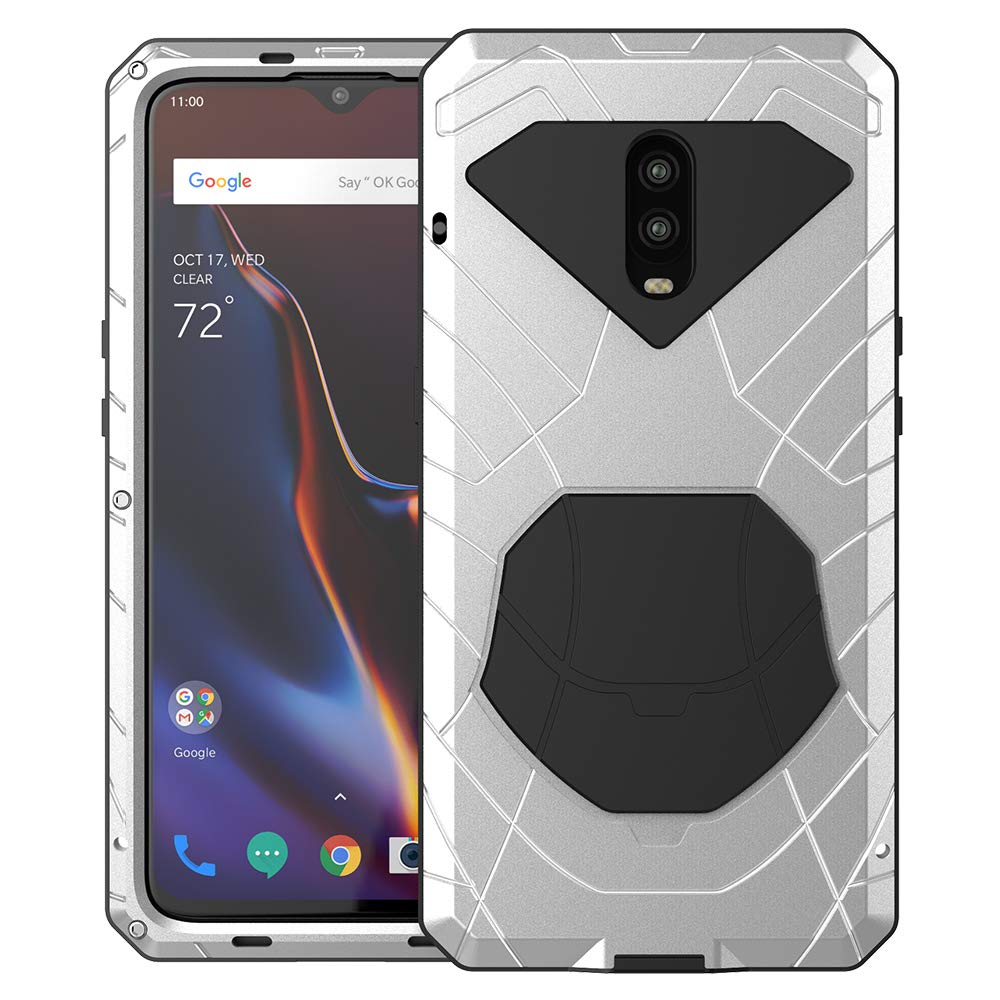 Samsung Galaxy A3 2017 A320 Case,Feitenn Extreme Hybrid Armor Alloy Aluminum Metal Bumper Soft Rubber Military Heavy Duty Shockproof Hard Case for Sansung A320 A3 2017 JSSJ-1+6T-Silver