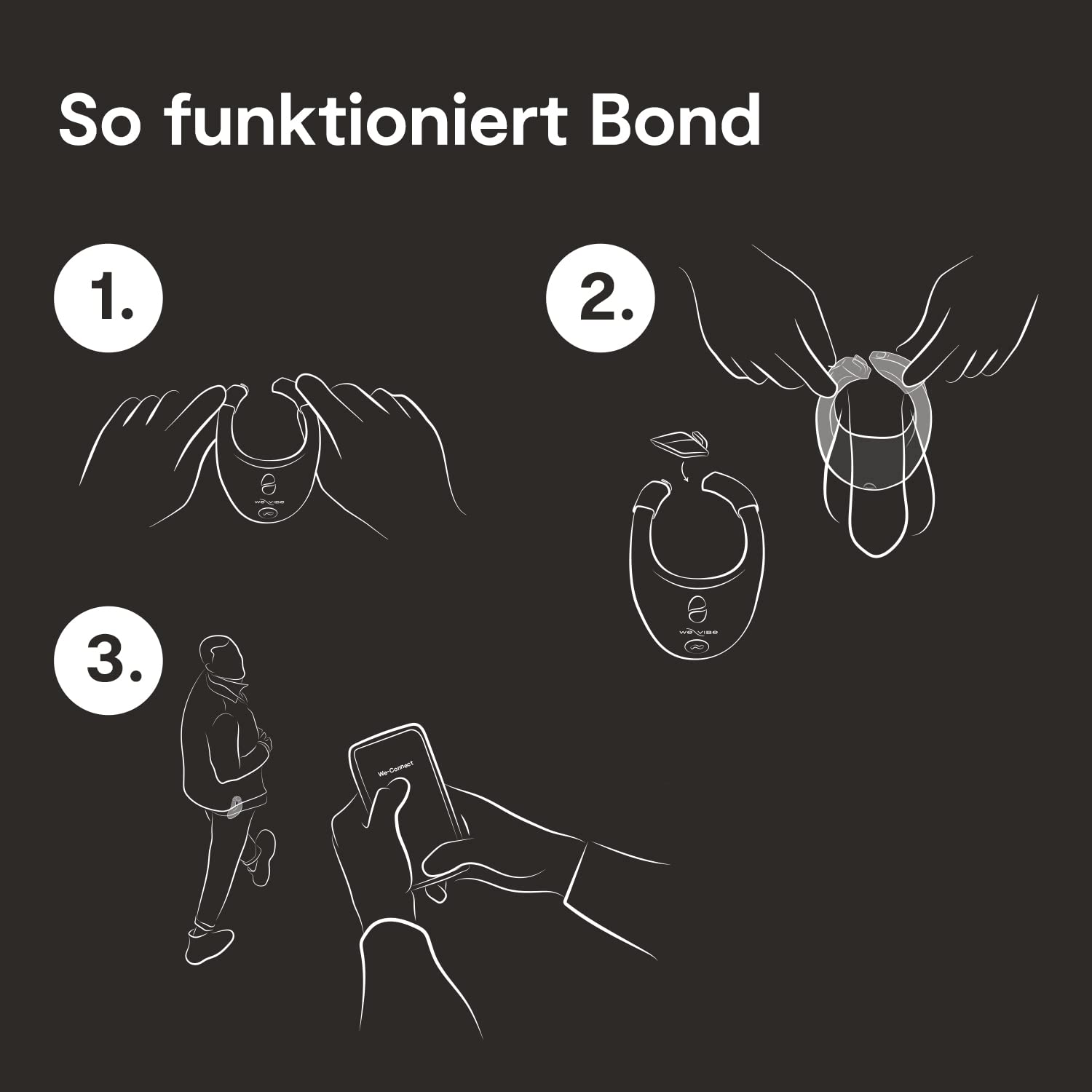 We-Vibe Bond Penis-Ring verstellbat aus Silikon mit starken Vibrationen fr  beide Partner, mit Smartphone App : Amazon.de: Drogerie & Krperpflege