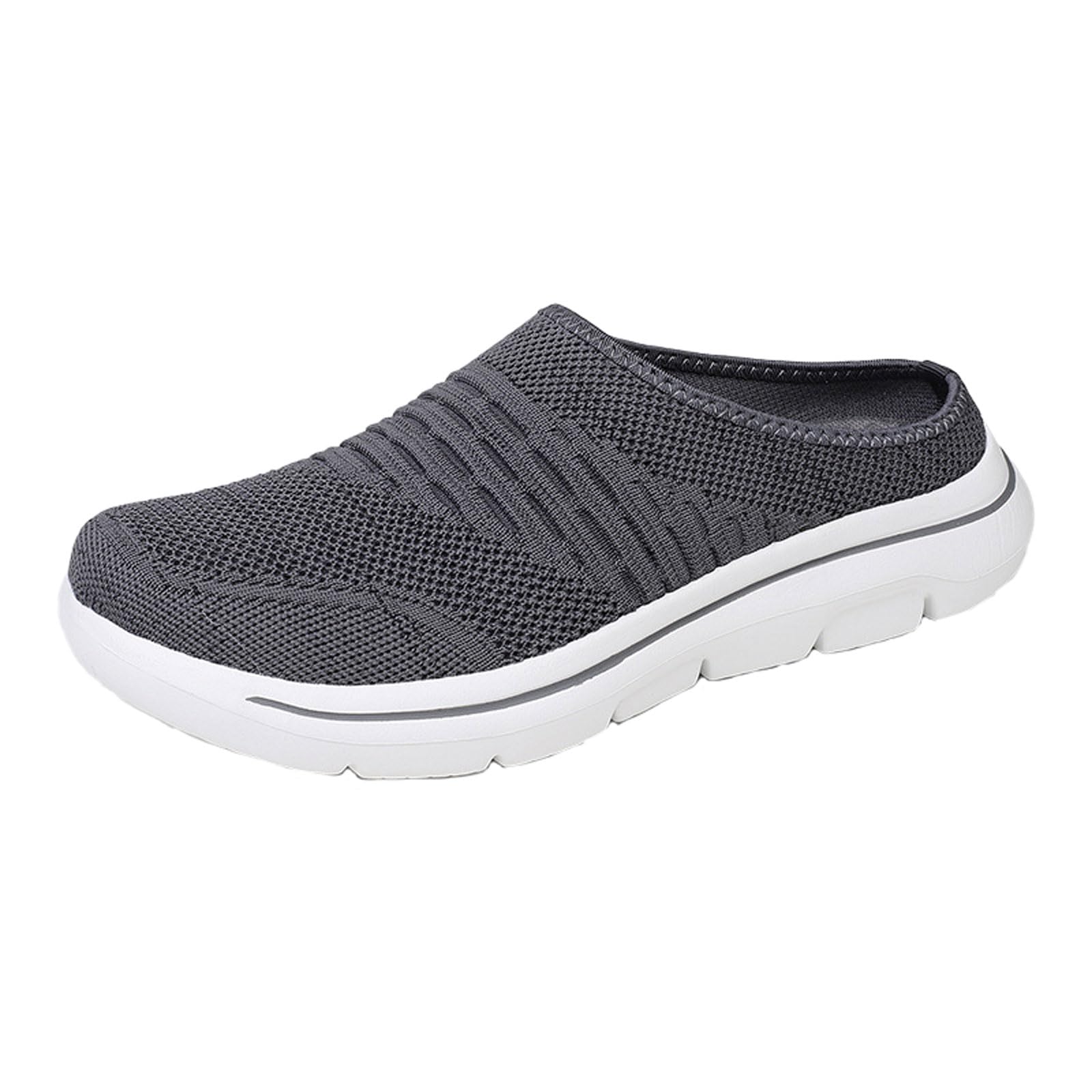 Mesh Slip On Mules For Men,Mens Casual Open Back Sneakers,Mens Backless Sneakers Mesh Slip-On Mule Shoes Breathable Slippers,All-Match,Outdoor,For Leisure,Sports And Outdoor Activities