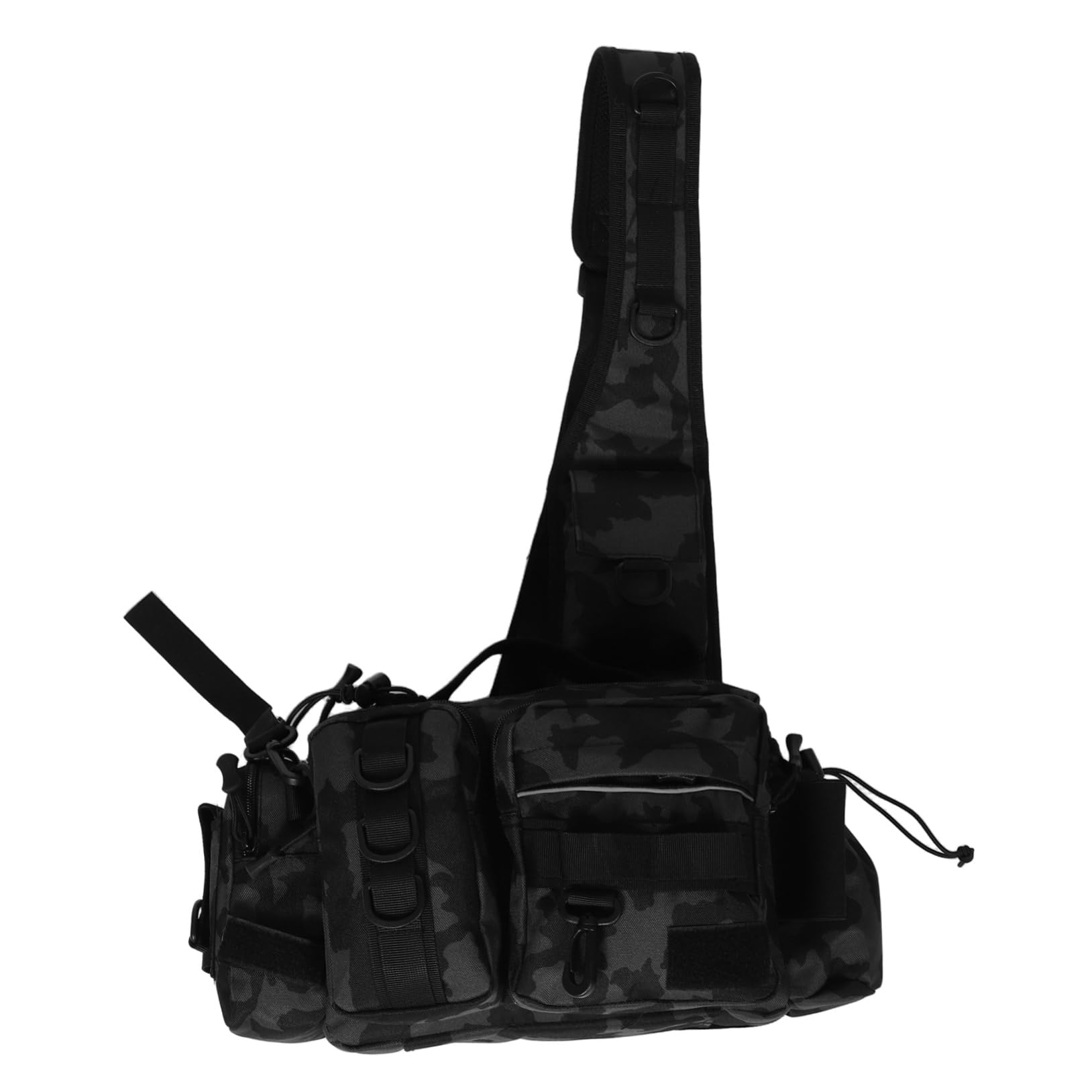Yardwe Borsa Tracolla per Attrezzatura da Pesca Resistente con Porta-Attrezzi Zaino da Spalla per Esterni Escursionismo Caccia e Campeggio