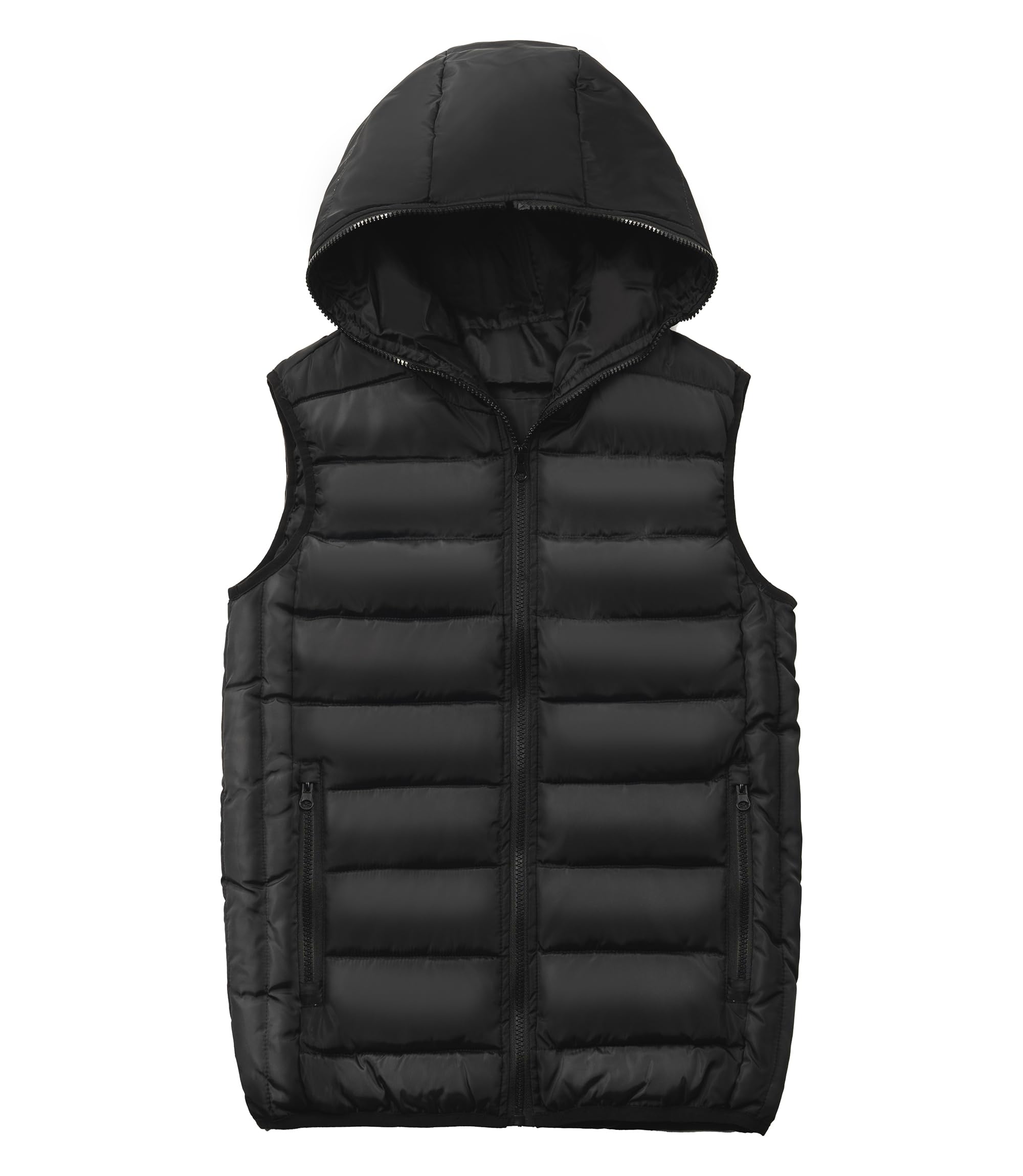 Enfant Gilet à Capuche Hiver Garçon Fille Veste sans Manche Gilet Matelassé