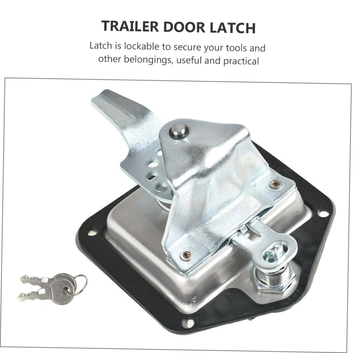 Holibanna Serratura T Handle Acciaio Inox con Chiavi e Guarnizione Sicuro per Porta Camper Camion e Attrezzi Sostituzione Facile e Veloce