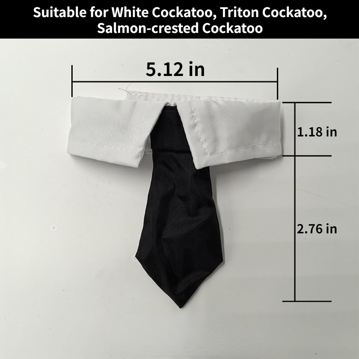 Bird Collar, Bird Clothes, Parrot Bird Supplies, Cute Collar for Medium and Large Birds Eclectus Cockatoo African Grey Amazon Bow Tie Scarf Super Cute Costume Photo Prop for Parrots (Necktie)