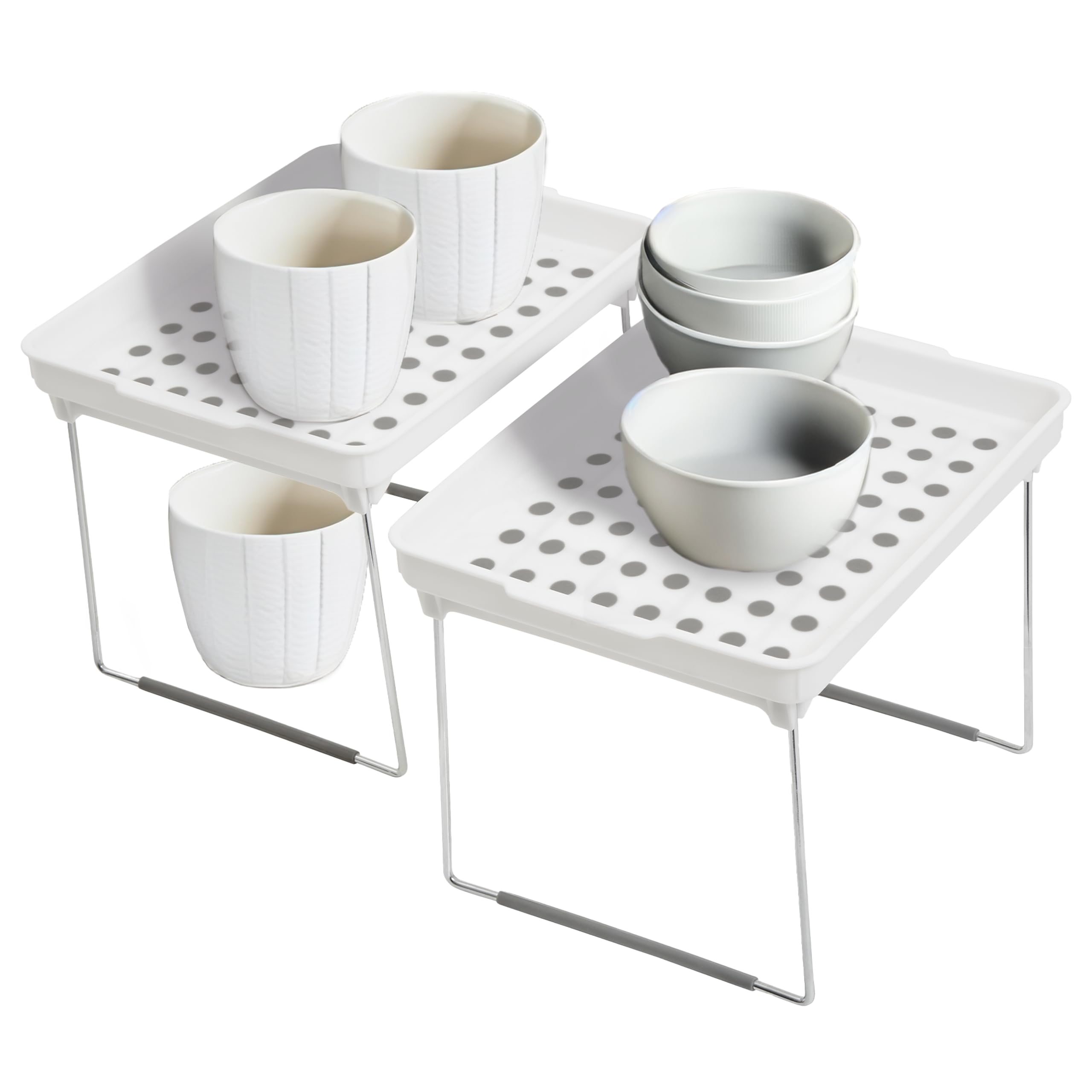Premier Housewares Durable Cabinet Racks | Stylish Kitchen Cupboard Rack For Storage | Adjustable Kitchen Shelf Organizer For Ingredients | Versatile Kitchen Cupboard Organizer