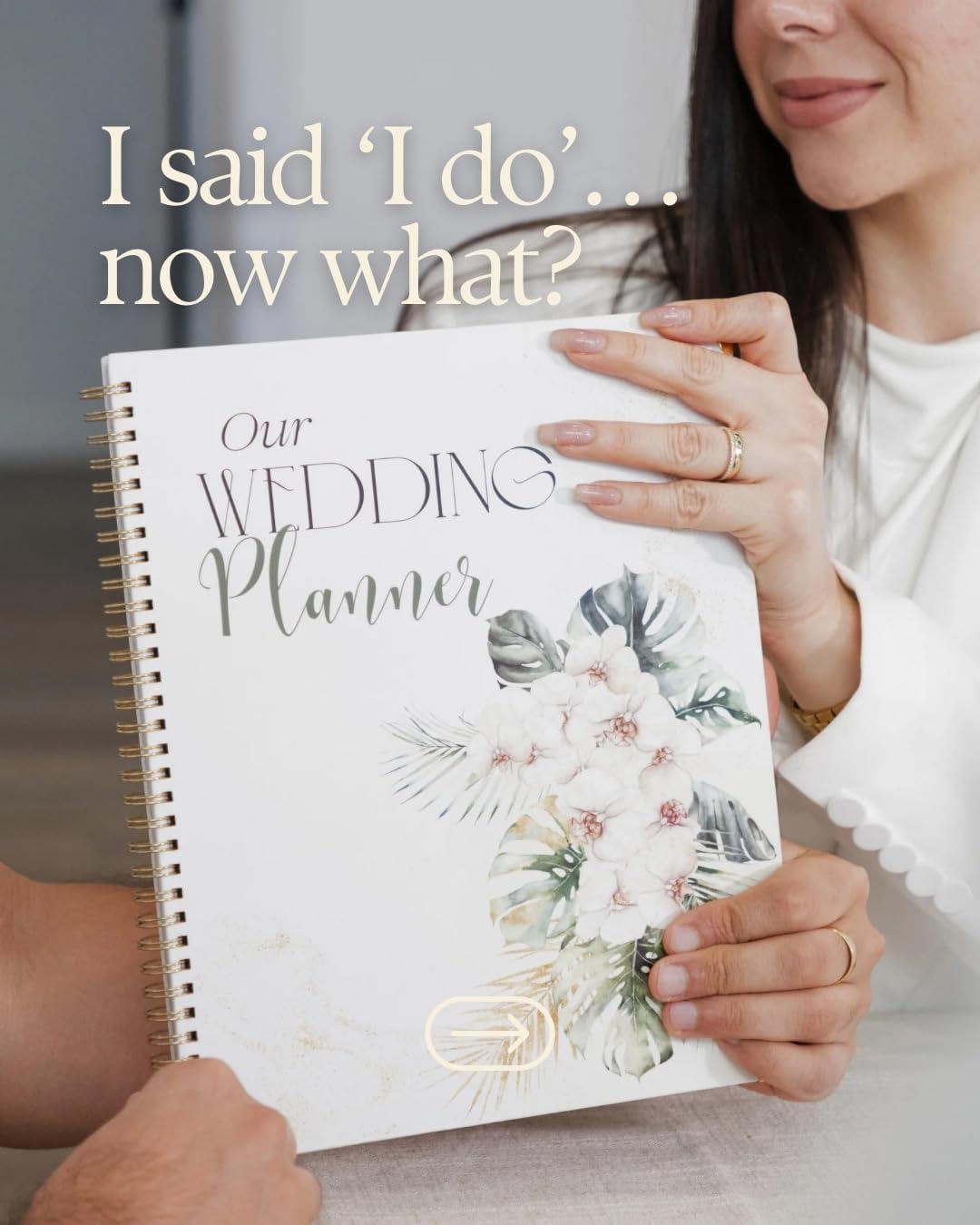 Wedding Planner Book and Organizer for Bride and Groom - Engagement Gift, Wedding Planner with Checklist, Timelines, & Budget Tracker - Includes Free QR Code for Exclusive Digital Tools.