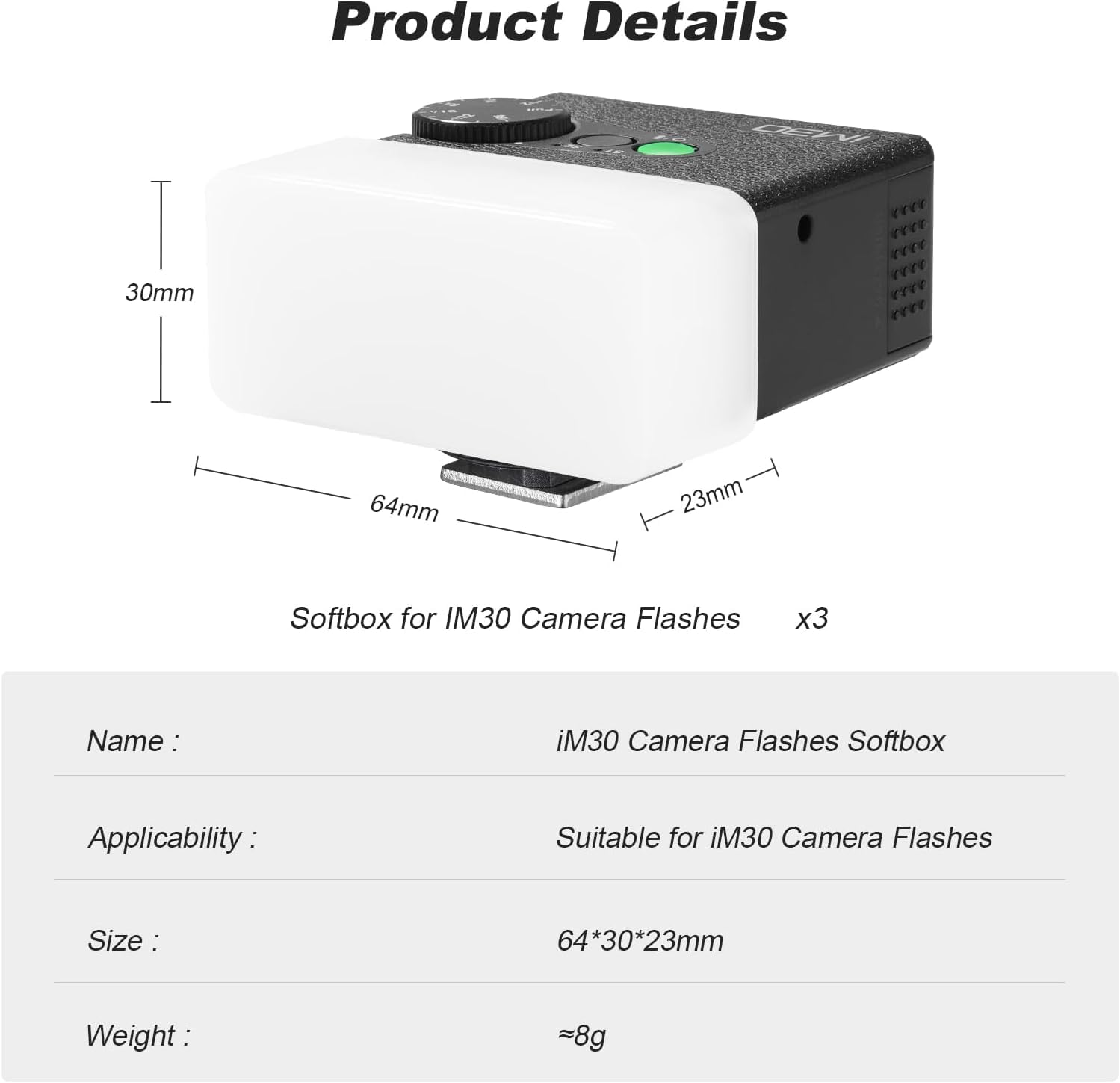 Godox Dyfuzor Flash do Godox im30 Flash