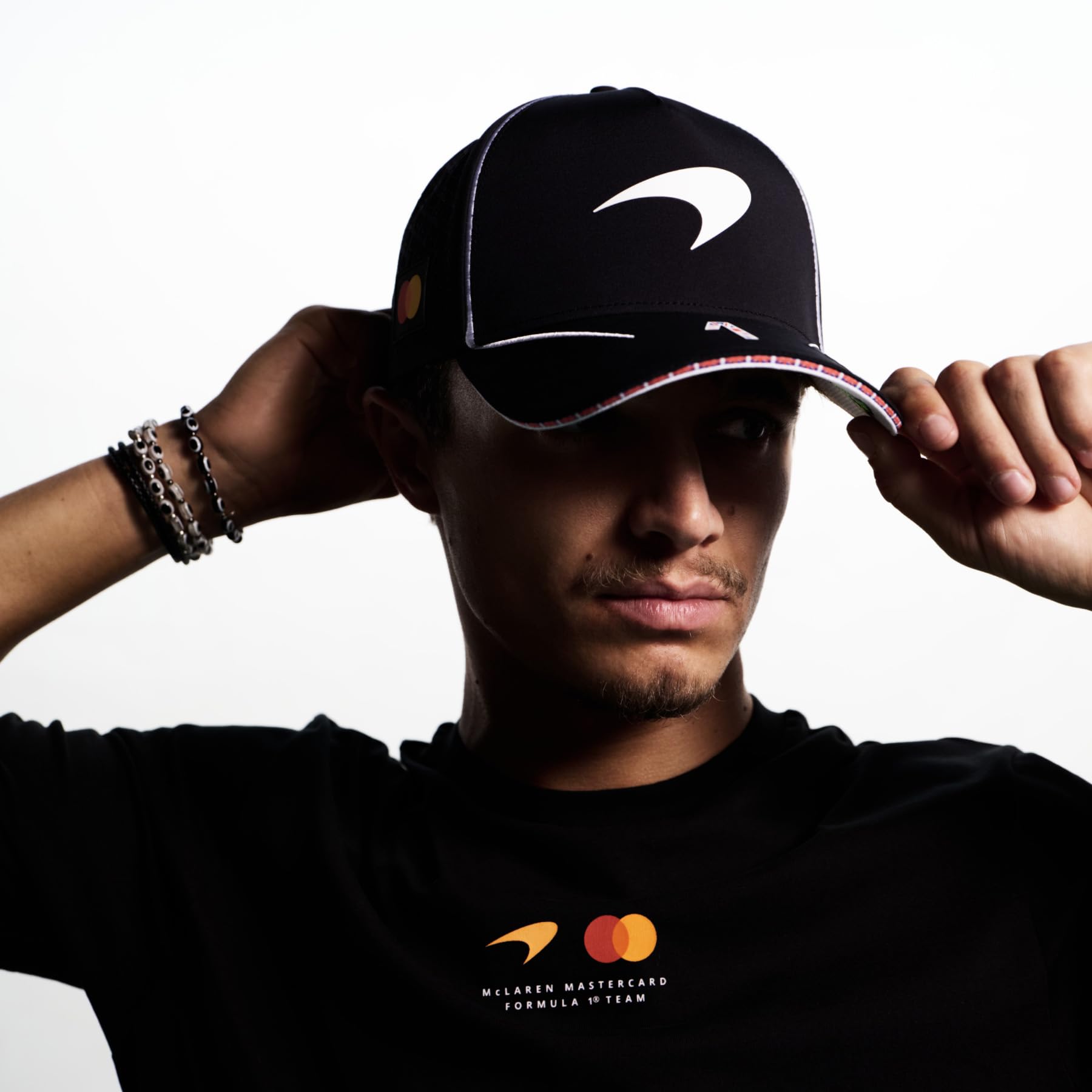 PUMA Erwachsene McLAREN Racing Lando Norris Replica Baseball-Cap OneSize, Black | Offizielle lizenzierte Replica-Sammlung, Wie getragen von Lando Norris, Gebogene Krempe mit Snapback-Befestigung hinten