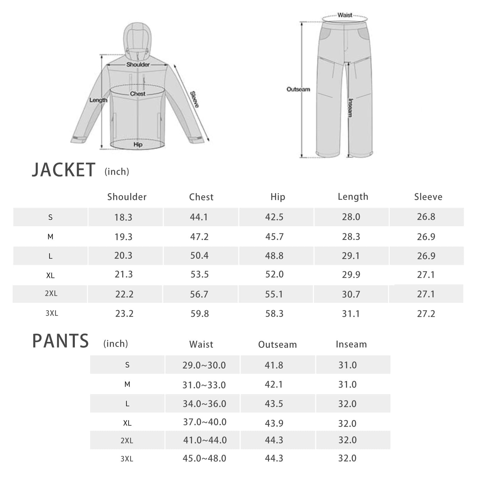 UIIHUNT Jagdkleidung für Herren mit Fleecefutter, Sicherheitsriemen, wasserabweisend, geräuschlos, Jagdjacke und Hose