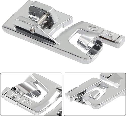 Miniatura 4 de Jiozermi 6 piezas de prensatelas enrolladas, dobladillo enrollado para coser, cantante, hermano, Janome, máquina de coser multifuncional para el