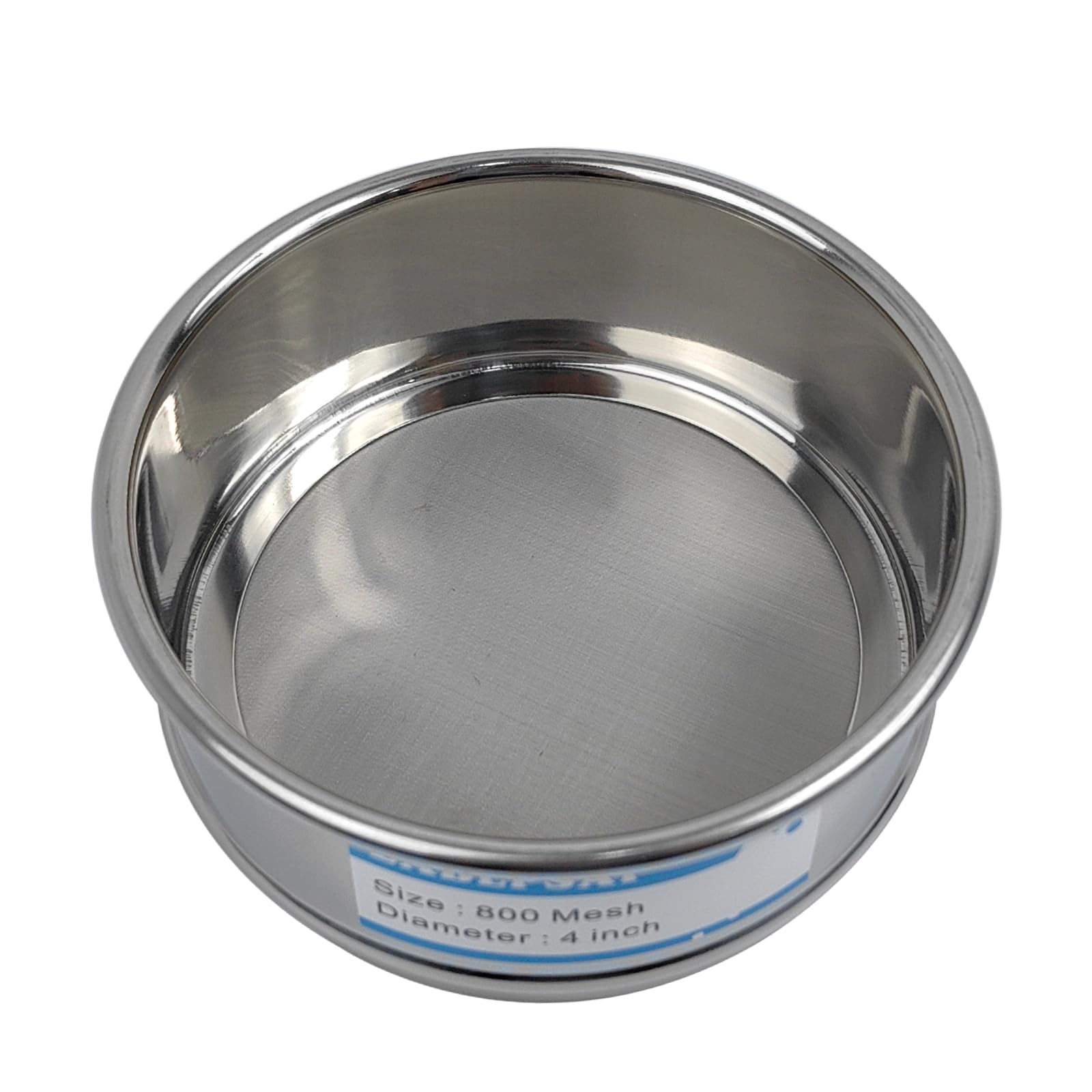 800 tamices de malla de laboratorio de 10 cm de diámetro, acero inoxidable 304, tamiz de prueba para laboratorio industrial y hogar